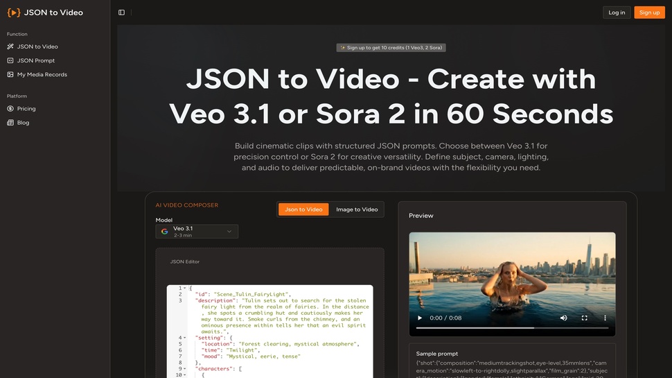 JSON to Video | Open Launch